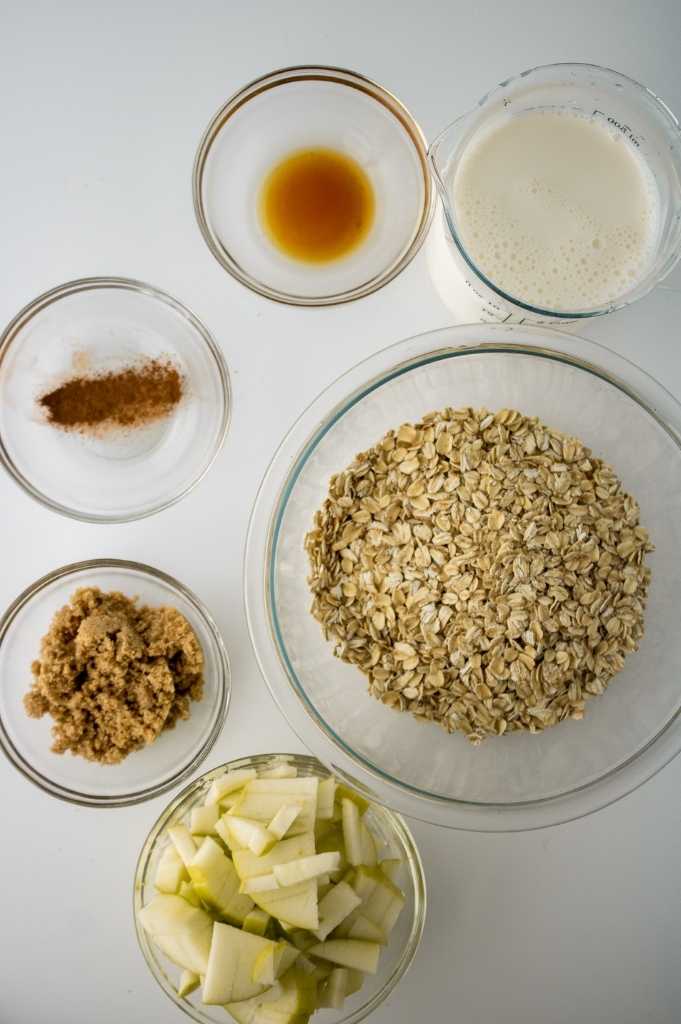 Apple Pie Overnight Oats ingredients