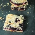 Quick and easy blueberry crumble bars