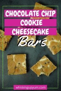 Easy Chocolate Chip Cookie Cheesecake Bars