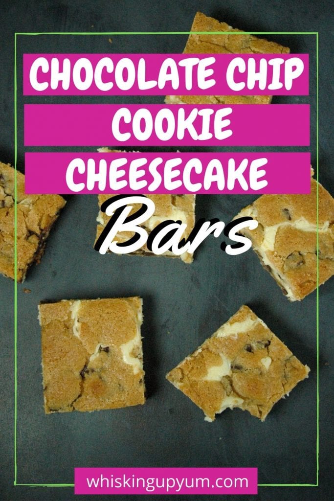 Easy Chocolate Chip Cookie Cheesecake Bars