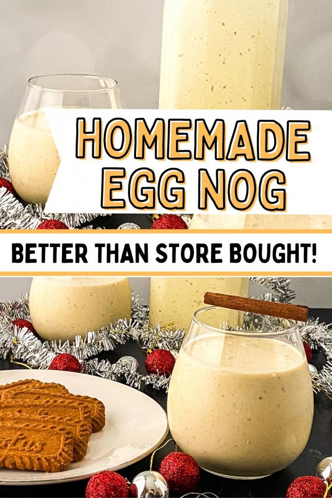 Homemade eggnog